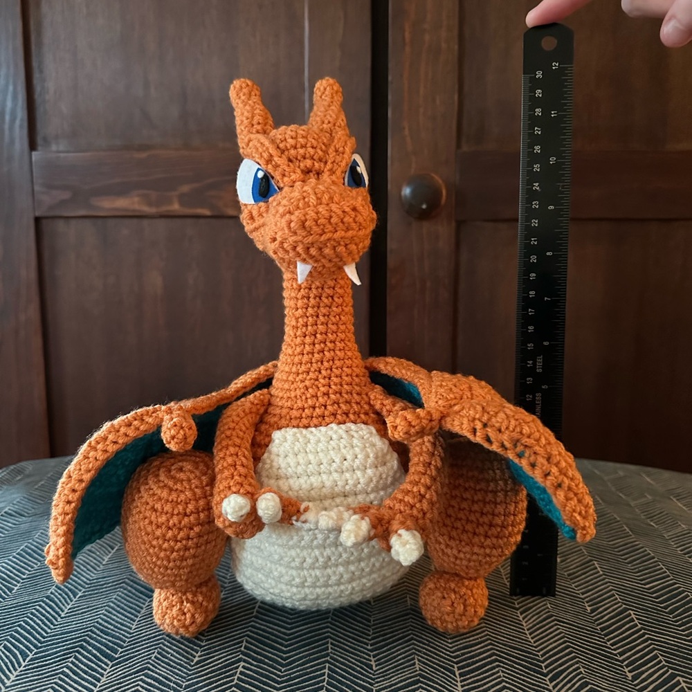 Handmade Crochet Charizard!